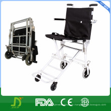 Cadeira de rodas dobrável de transporte leve de alumínio